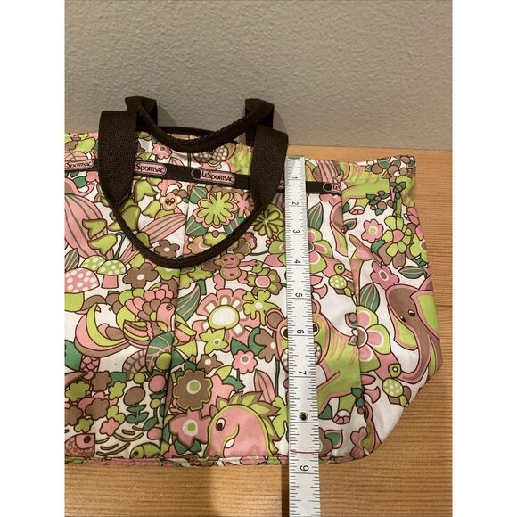 Le Sportsac Jungle Small Top‎ Handle Bag 9 x 14" - Picture 4 of 8